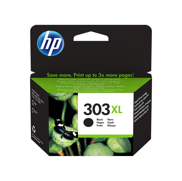  Hp - Cartuccia ink originale - 303XL - Nero - T6N04AE - 600 pag 