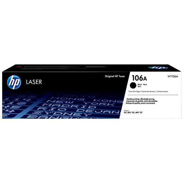  Hp - Toner originale - 106A - nero - W1106A - 1.000 pag 