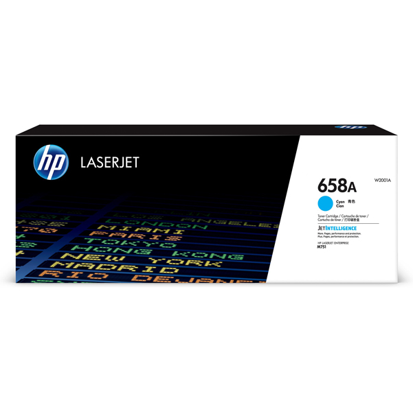  Hp - Toner originale - 658A - Ciano - W2001A - 6.000 pag 