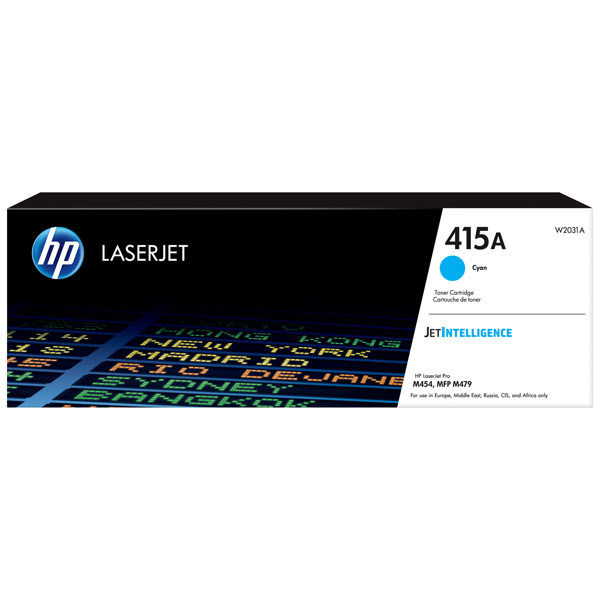  Hp - Toner originale - 415A - Ciano - W2031A - 2.100 pag 