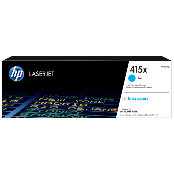  Hp - Toner originale - 415X - Ciano - W2031X - 6.000 pag 