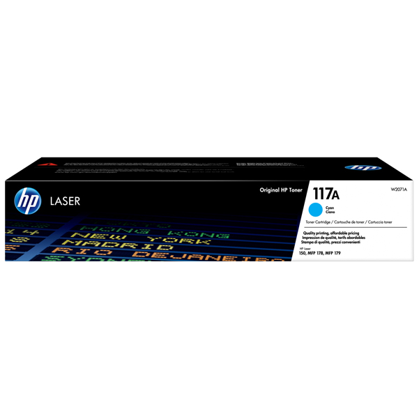  Hp - Toner originale - 117A - ciano - W2071A - 700 pag 