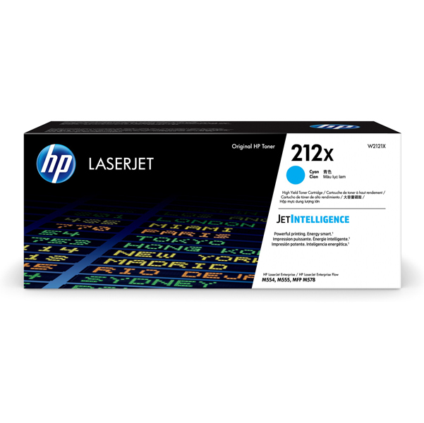 Hp - Toner originale - Ciano - 212X - W2121X - 10.000 pag 