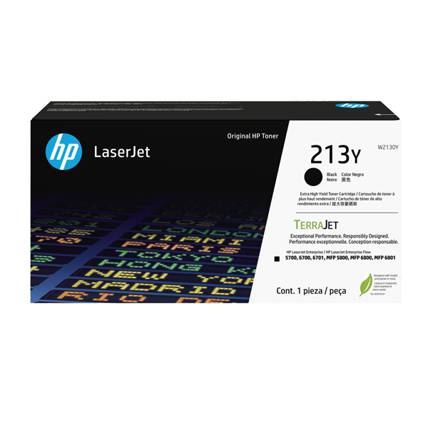  Hp - Toner originale LaserJet HP 213Y - Nero - W2130Y - ad altissima capacità 