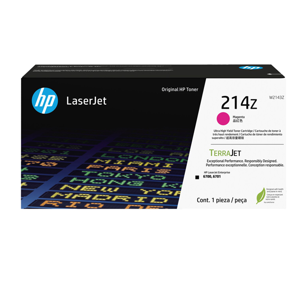  Hp - Toner originale LaserJet HP 214Z - Magenta - W2143Z - ad altissima capacità 