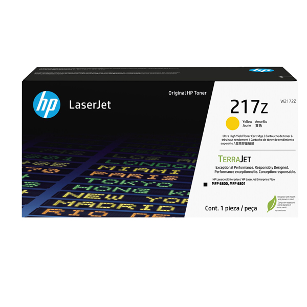  Hp - Toner originale LaserJet HP 217Z - Giallo - W2172Z - ad altissima capacità 