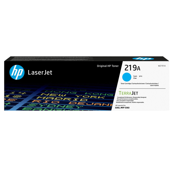  Hp - Toner originale - 219A - Ciano - W2191A - 1.200 pag 