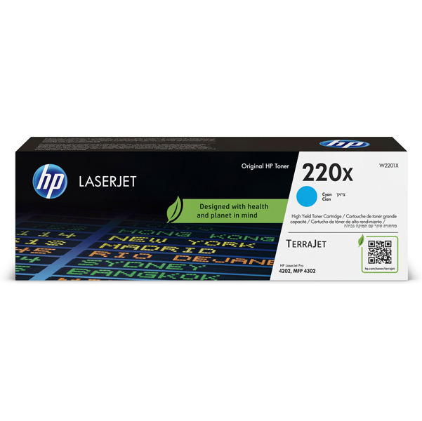  Hp - Toner originale LaserJet HP 220X - Ciano - W2201X - 5.500 pag 