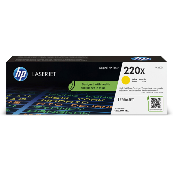  Hp - Toner originale LaserJet HP 220X - Giallo - W2202X - 5.500 pag 
