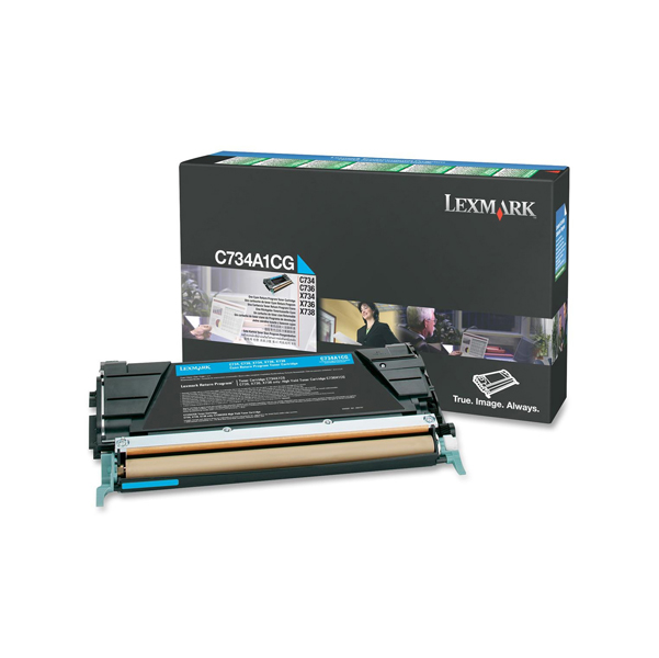  Lexmark - Toner - Ciano - C734A1CG - return program - 6.000 pag 