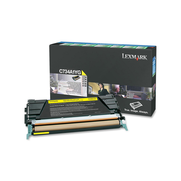  Lexmark - Toner - Giallo - C734A1YG - return program - 6.000 pag 