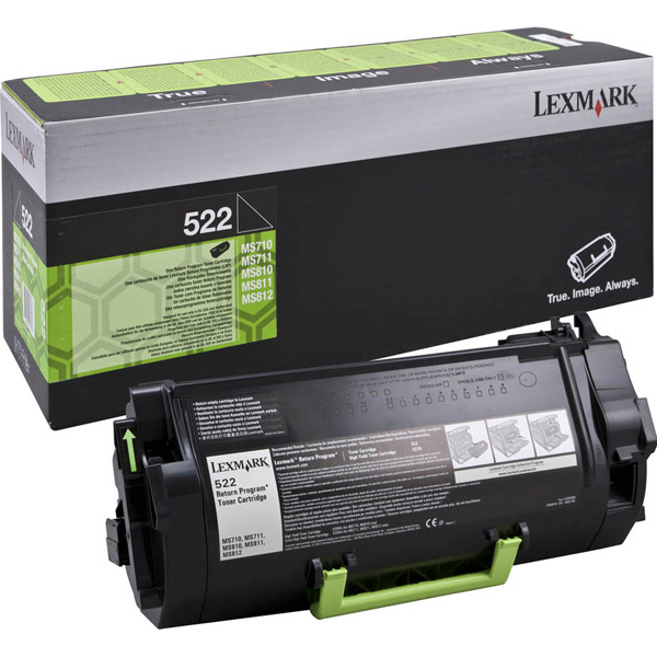  Lexmark - Toner - Nero - 52D2000 - return program - 6.000 pag 