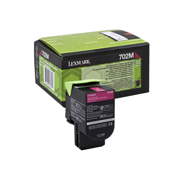  Lexmark - Toner - Magenta - 70C20M0 - return program - 1.000 pag 