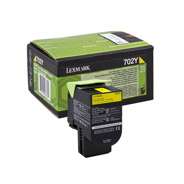  Lexmark - Toner - Giallo - 70C20Y0 - return program - 1.000 pag 