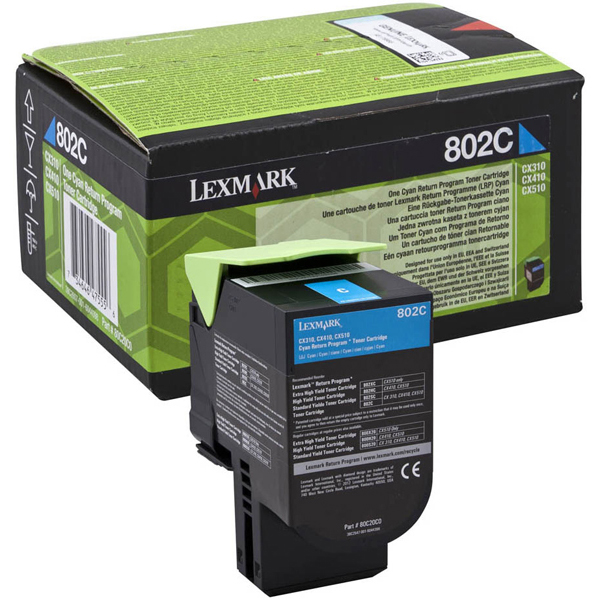  Lexmark - Toner - Ciano - 80C20C0 - return program - 1.000 pag 