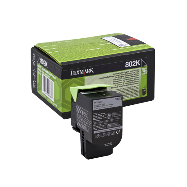  Lexmark - Toner - Nero - 80C20K0 - return program - 1.000 pag 