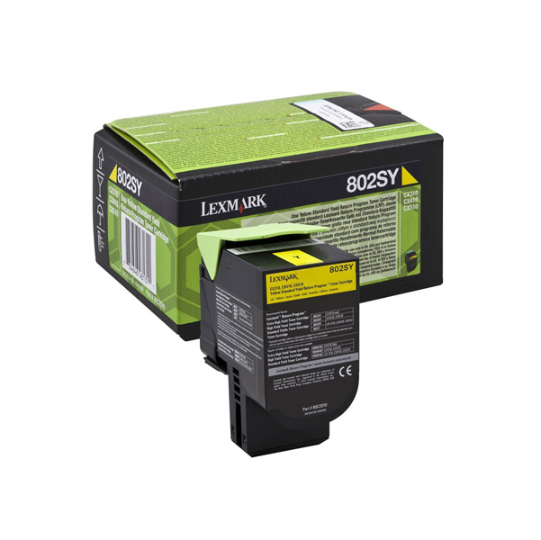  Lexmark - Toner - Giallo - 80C2SY0 - return program - 2.000 pag 