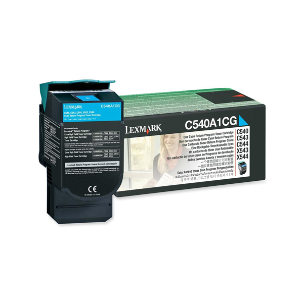  Lexmark - Toner - Ciano - C540A1CG - return program - 1.000 pag 
