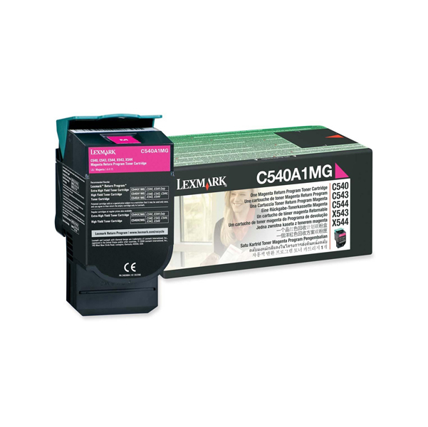  Lexmark - Toner - Magenta - C540A1MG - return program - 1.000 pag 