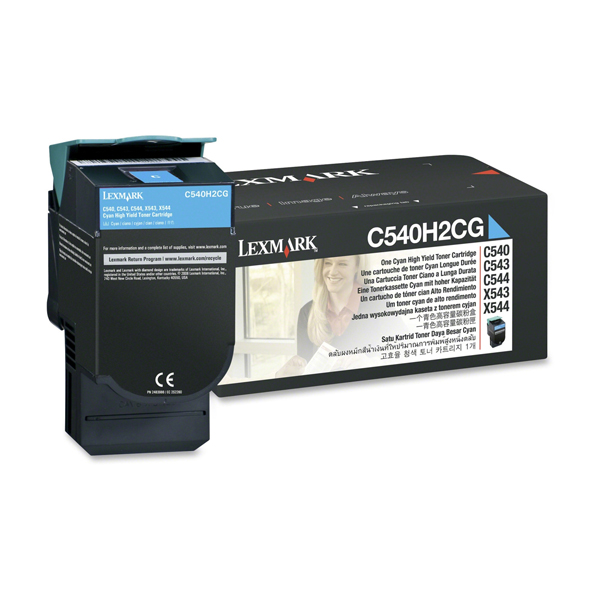  Lexmark - Toner - Ciano - C540H2CG - non return program - 2.000 pag 