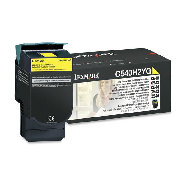  Lexmark - Toner - Giallo - C540H2YG - non return program - 2.000 