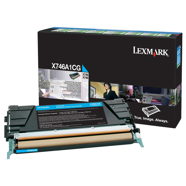  Lexmark - Toner - Ciano - X746A1CG - return program - 7.000 pag 