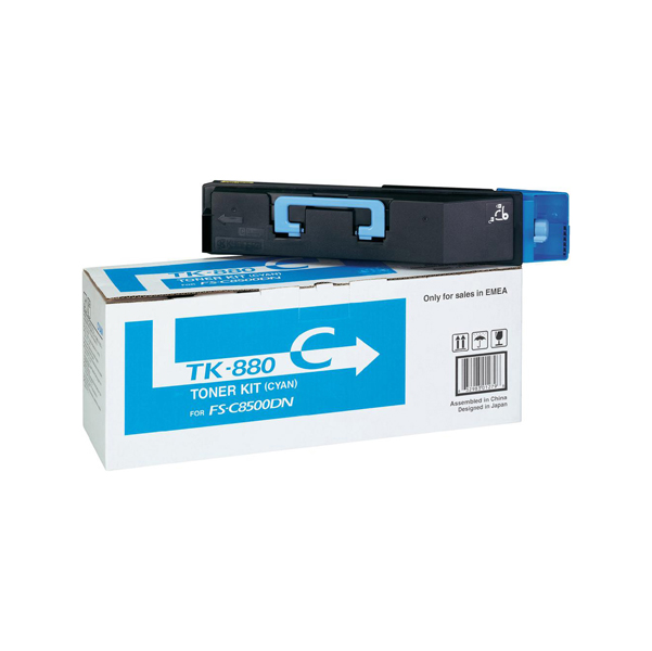  Kyocera - Toner - Ciano - TK-880C - 1T02KACNL0 - 18.000 pag 