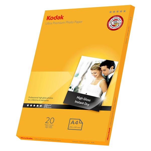  Kodak - Carta fotografica Ultra Premium lucida - A4 - 280 gr - 20 fogli - 5740-085 