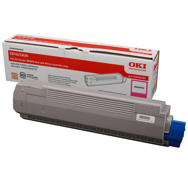  Oki - Toner - Magenta - C-810 C-830 - 44059106 - 8.000 pag 