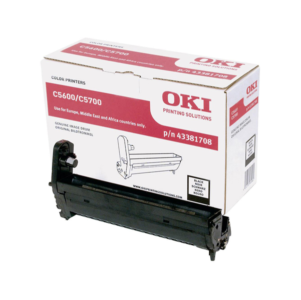  Oki - Tamburo - Nero - C5600 C5700 - 43381708 - 20.000 pag 