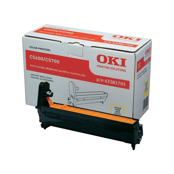  Oki - Tamburo - Giallo - C5600 C5700 - 43381705 - 20.000 pag 