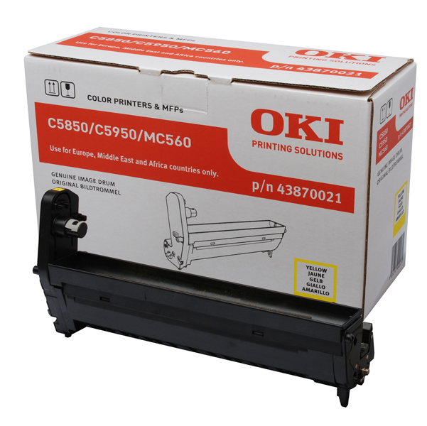  Oki - Tamburo - Giallo - C5850/5950 - 43870021 - 20.000 pag 