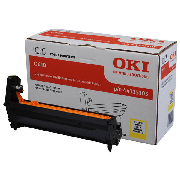  Oki - Tamburo - Giallo - C610 - 44315105 - 20.000 pag 