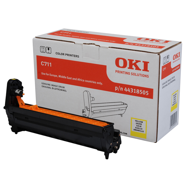  Oki - Tamburo - Giallo - C711 - 44318505 - 20.000 pag 