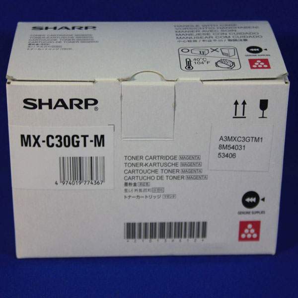  Sharp - Toner - Magenta - MXC30GTM - 6.000 pag 