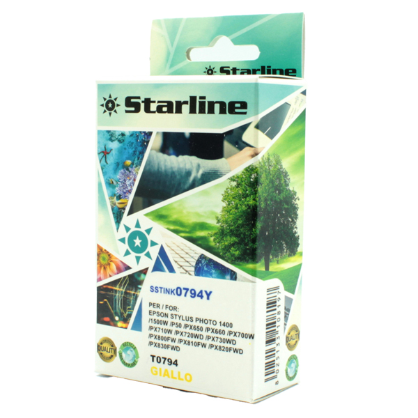 Starline - Cartuccia ink - per Epson - Giallo - C13T07944010 -T0794 - 13,8 ml 