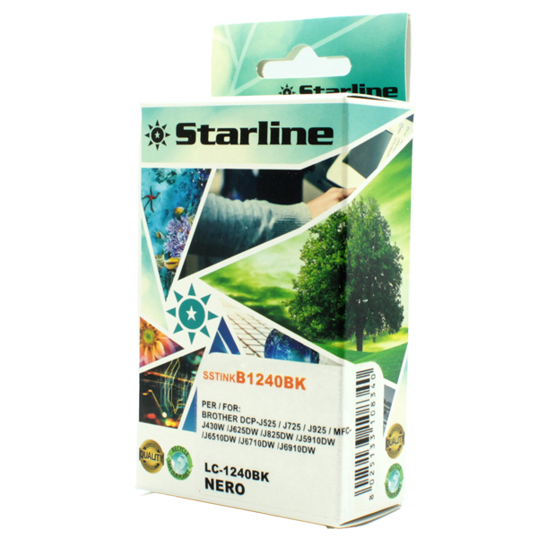  Starline - Cartuccia ink - per Brother - Nero - LC1240BK - 16,6ml 