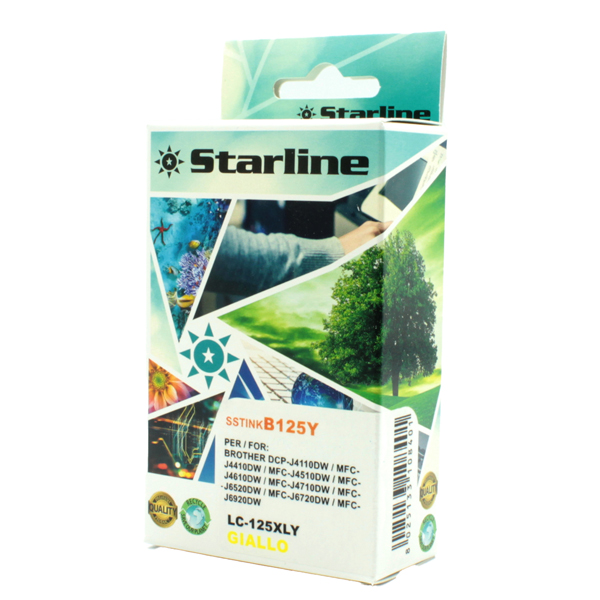  Starline - Cartuccia ink - per Brother - Giallo - LC125XLY - 16,6ml 