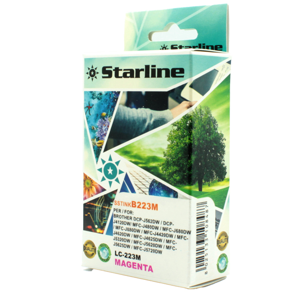  Starline - Cartuccia ink - per Brother - Magenta - LC223M - 9ml 