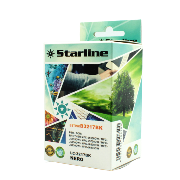  Starline - Cartuccia ink - per Brother - Nero - LC3217BK - 15ml 