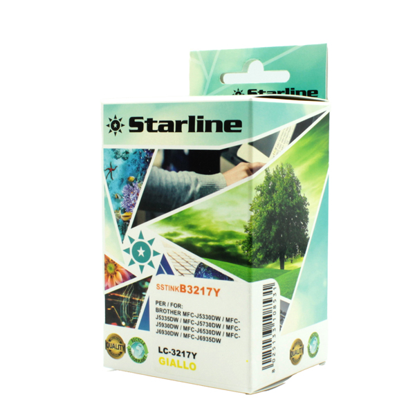  Starline - Cartuccia ink - per Brother - Giallo - LC3217Y - 9ml 