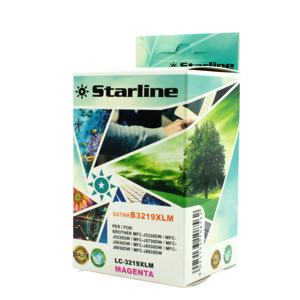  Starline - Cartuccia ink - per Brother - Magenta - LC3219XLM - 17ml 