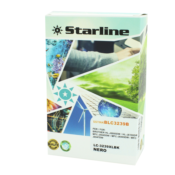 Starline - Cartuccia Ink per print C/BROTHER LC-3239XLBK - Nero 
