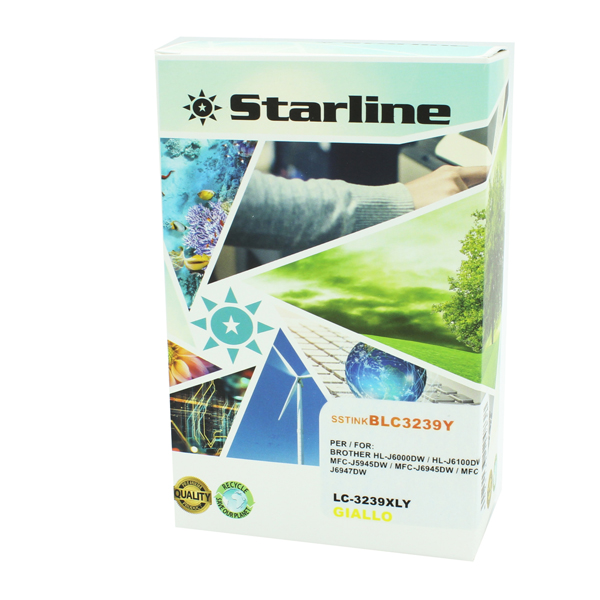  Starline - Cartuccia Ink per print C/BROTHER LC-3239XLY - Giallo 