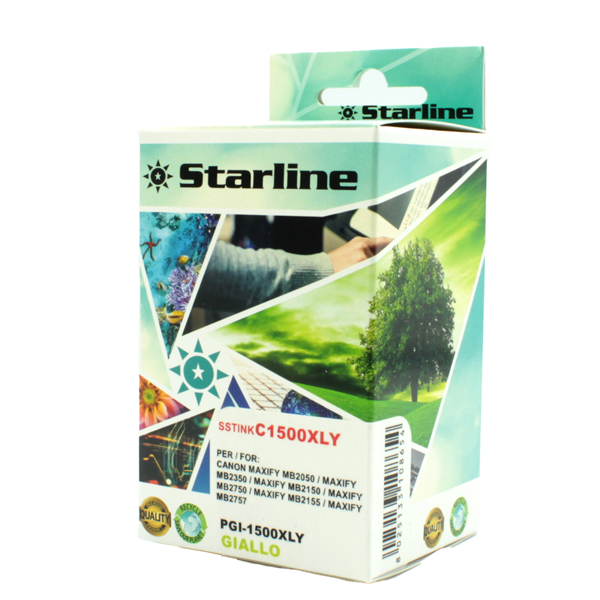  Starline - Cartuccia ink - per Canon - Giallo - PGI-1500XLY - 11,5ml 