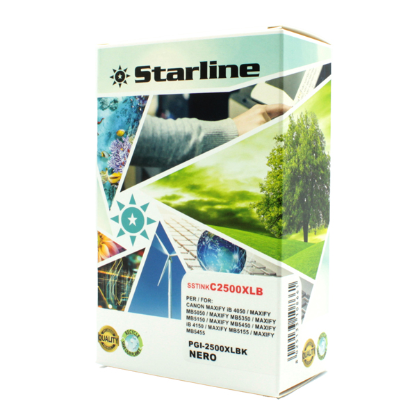  Starline - Cartuccia ink - per Canon - Nero - PGI-2500XLBK - 74,6ml 