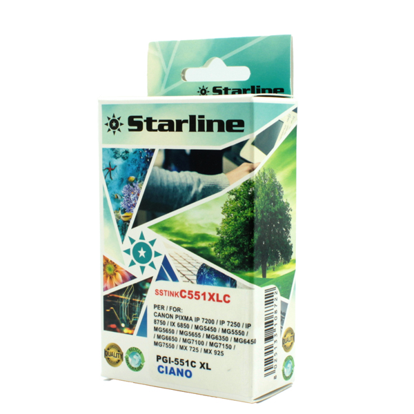  Starline - Cartuccia ink - per Canon - Ciano - CLI-551BK C - 9,8ml 