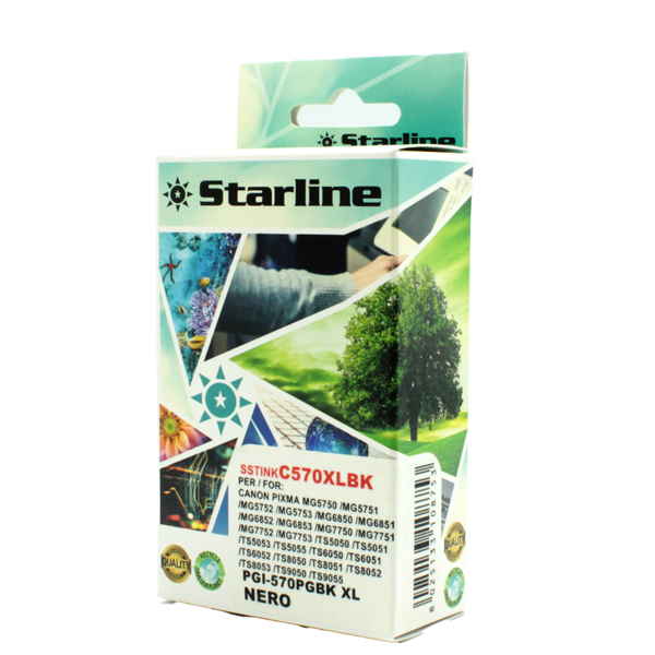  Starline - Cartuccia ink - per Canon - Nero - PGI570BK - 23,4ml 