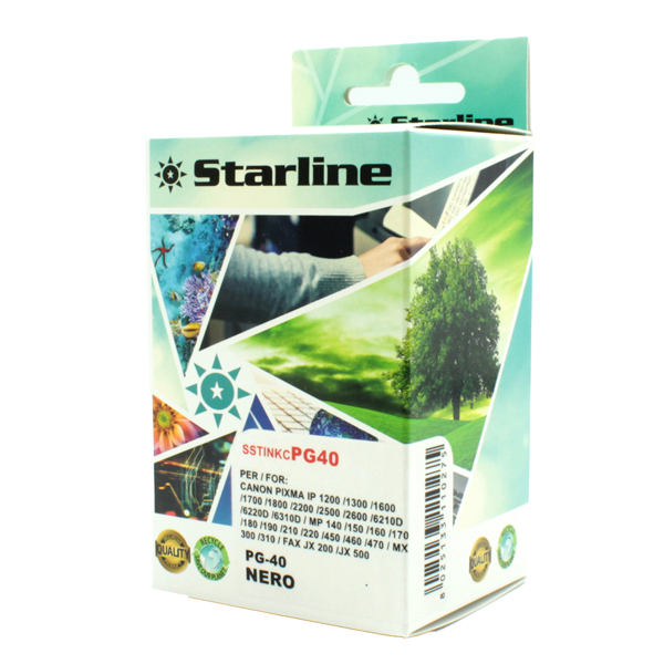  Starline - Cartuccia - ink Nero per print c/Canon pg40 16ml 