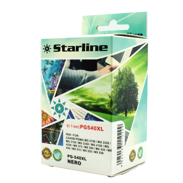 Starline - Cartuccia - ink Nero per print c/Canon pg 540xl - 21ml 